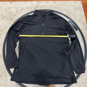 Nike Jordan 20 Half Zip Pullover Jacket Men XL Black Wicking Breathable Athletic